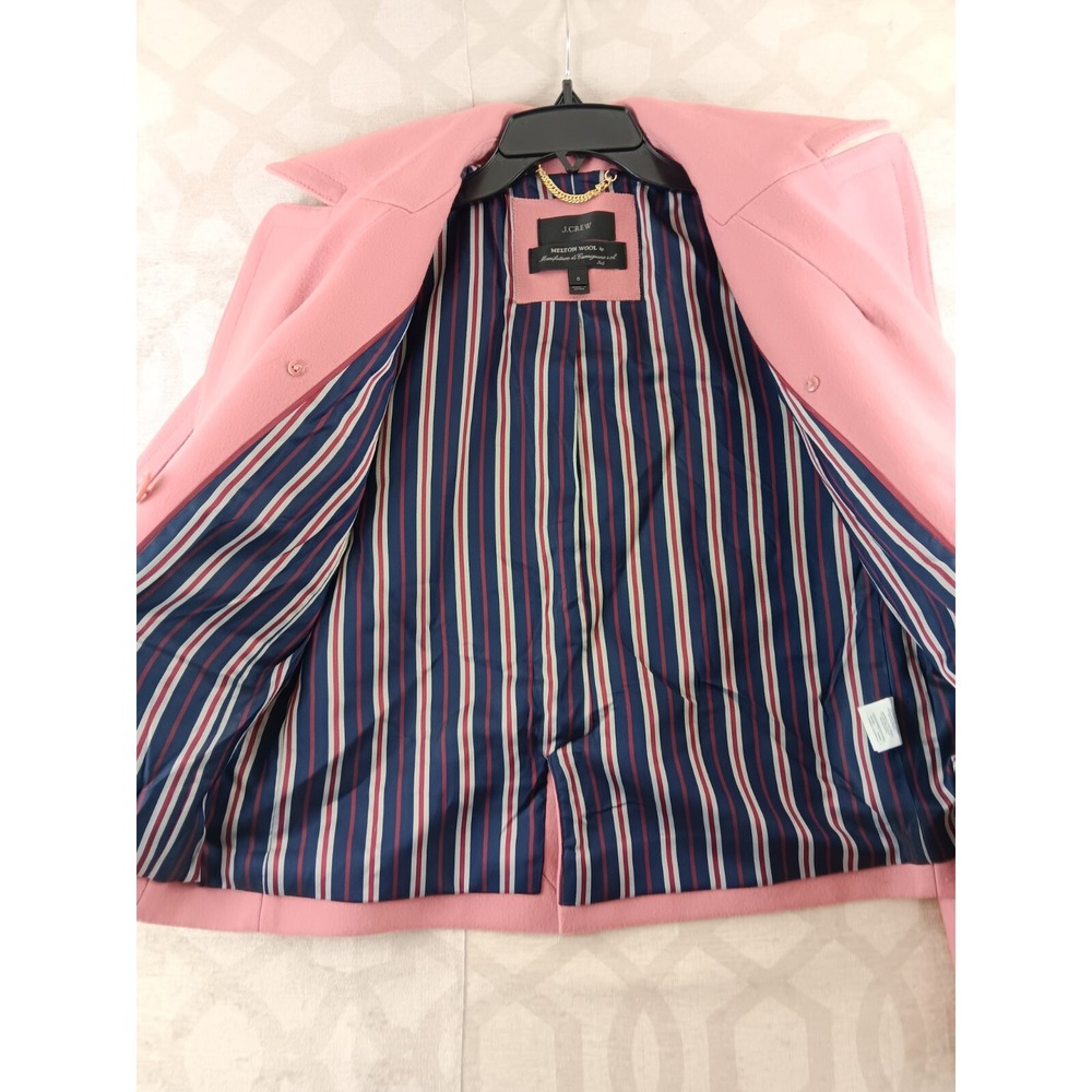 JCrew Blazer Womens 0 Pink Melton Wool Sport Jacket - Picture 7 of 8
